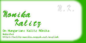 monika kalitz business card